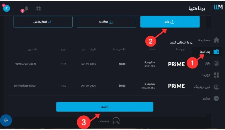 واریز تتر به ویندزور