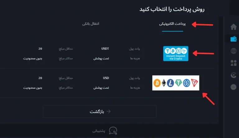 واریز تتر به ویندزور